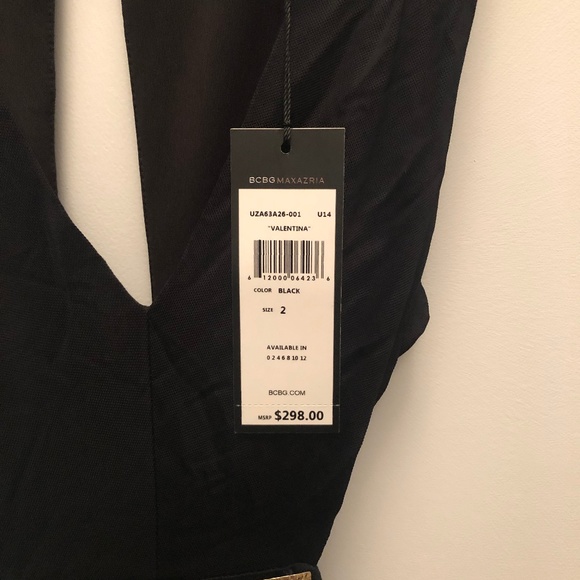 NWT - BCBG Valentina Black Dress-Size 2 - Picture 4 of 5